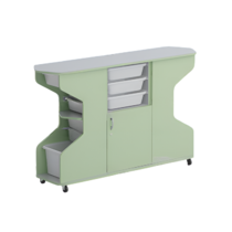 Стеллаж Робик 002 (серый/фисташковый) - «globural.ru» - Махачкала