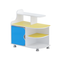 Тумба для пособий (белый/желтый/синий) - «globural.ru» - Махачкала