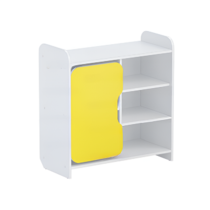 Тумба для игрушек и пособий "Росток 2" (белый/желтый) - «globural.ru» - Махачкала