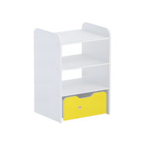 Стеллаж для пособий 5 (белый/желтый) - «globural.ru» - Махачкала