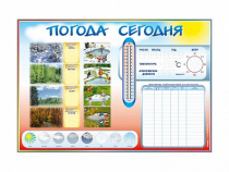 Стенд-уголок маркерный "Погода сегодня" - «globural.ru» - Махачкала