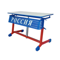 Стол ученический двухместный "Патриот-2о" на газовом лифте (р.гр. № 3-7 и наклоном столешницы) - «globural.ru» - Махачкала