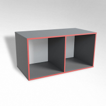 Открытая настенная полка-2-х секционная ТР2 ЛДСП  - «globural.ru» - Махачкала