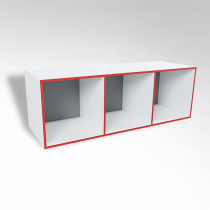 Открытая настенная полка-3-х секционная ТР3 ЛДСП  - «globural.ru» - Махачкала