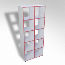 Шкаф открытый многосекционный ТР10 ЛДСП  - «globural.ru» - Махачкала