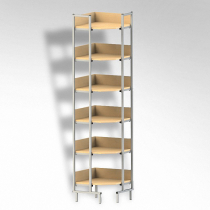 Стеллаж на металлокаркасе угловой - «globural.ru» - Махачкала