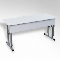 Стол 'Архимед ТР' 2-х местный регулируемый с эргономичной столешницей - «globural.ru» - Махачкала