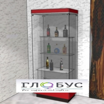 Витрина музейная с фризом и полками - «globural.ru» - Махачкала