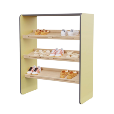 Полка для обуви во входную группу из коллекции мебели «НЕГА» (цвет желтый) - «globural.ru» - Махачкала