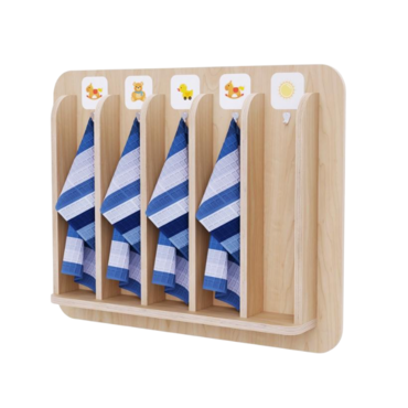 Детская вешалка для полотенец в центральную группу из коллекции «НЕГА» - «globural.ru» - Махачкала