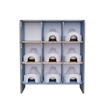 Детский стеллаж под горшки из коллекции «НЕГА» (голубой) - «globural.ru» - Махачкала