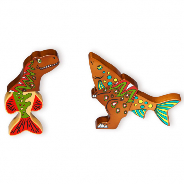 Магнитный деревянный конструктор "Дино" - «globural.ru» - Махачкала