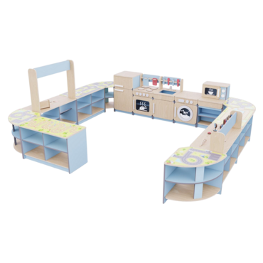 Игровая зона «Островок мастеров» из коллекции мебели «НЕГА» (голубой) - «globural.ru» - Махачкала