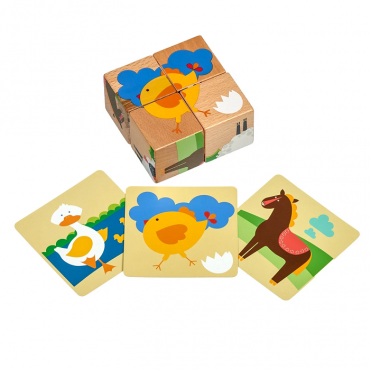 Деревянные кубики "Ферма" - «globural.ru» - Махачкала