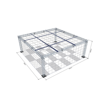 Огражденное пространство с защитной сеткой для безопасного пилотирования 8х8х3м  - «globural.ru» - Махачкала