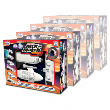 Магнитный конструктор Транспорт "Смешай и собери". Серия Космос Комплект на группу - «globural.ru» - Махачкала