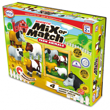 Магнитный конструктор "Смешай и собери". Животные фермы. Стартовый набор - «globural.ru» - Махачкала