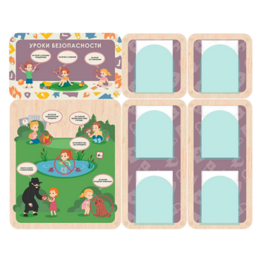 Информационный стенд «Уроки безопасности»  137.5 х 111 см - «globural.ru» - Махачкала