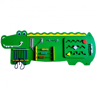 Бизиборд "Зелёный крокодильчик" - «globural.ru» - Махачкала