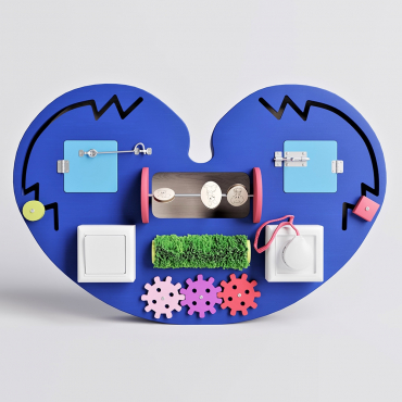 Бизиборд "Большое синее сердце" - «globural.ru» - Махачкала