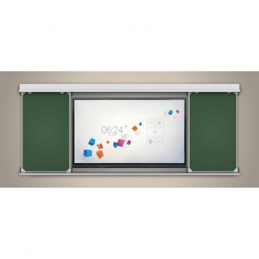 Многофункциональная раздвижная система аудиторных досок 65'' - «globural.ru» - Махачкала