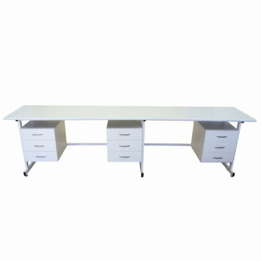 Стол 3-х тумбовый для лабораторных работ 2500*900*850 ЛДСП - «globural.ru» - Махачкала