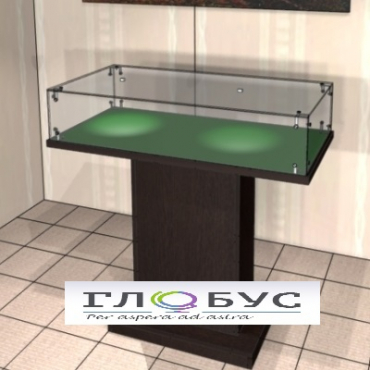 Витрина музейная широкая с круговым обзором - «globural.ru» - Махачкала